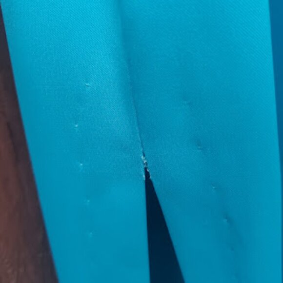 RAMPAGE | Vintage Y2k Icy Blue Strapless Double Side Slit Formal Prom Dress 11 - Picture 13 of 16